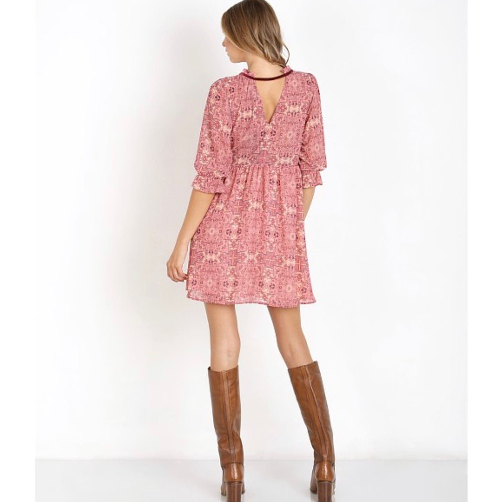For Love and Lemons | Dresses | Geneva Mini Dress | Burgundy | Sz S - Picture 2 of 12